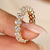 Heart cut diamond band with eternity style.
