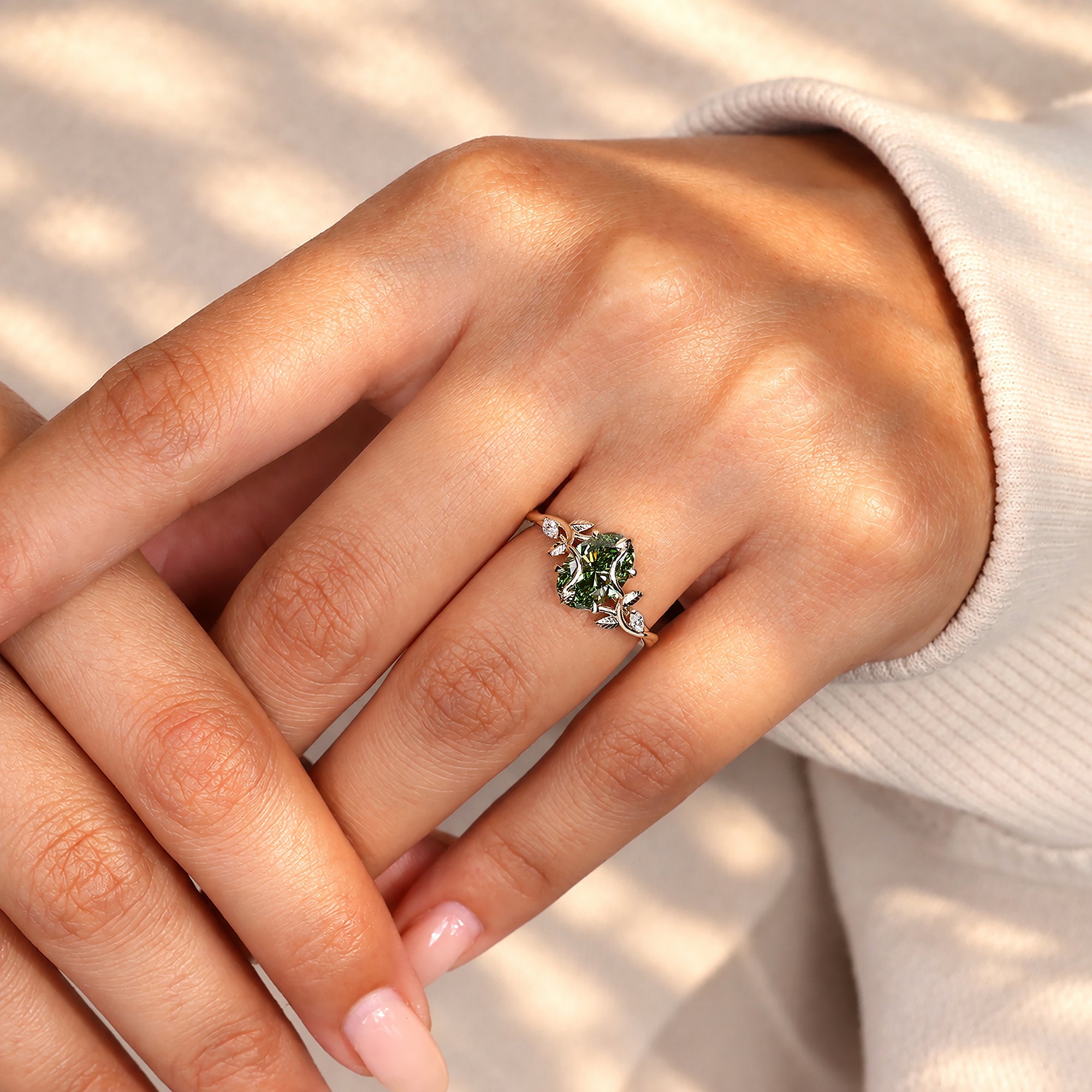IGI certified oval diamond engagement ring by Avideri.