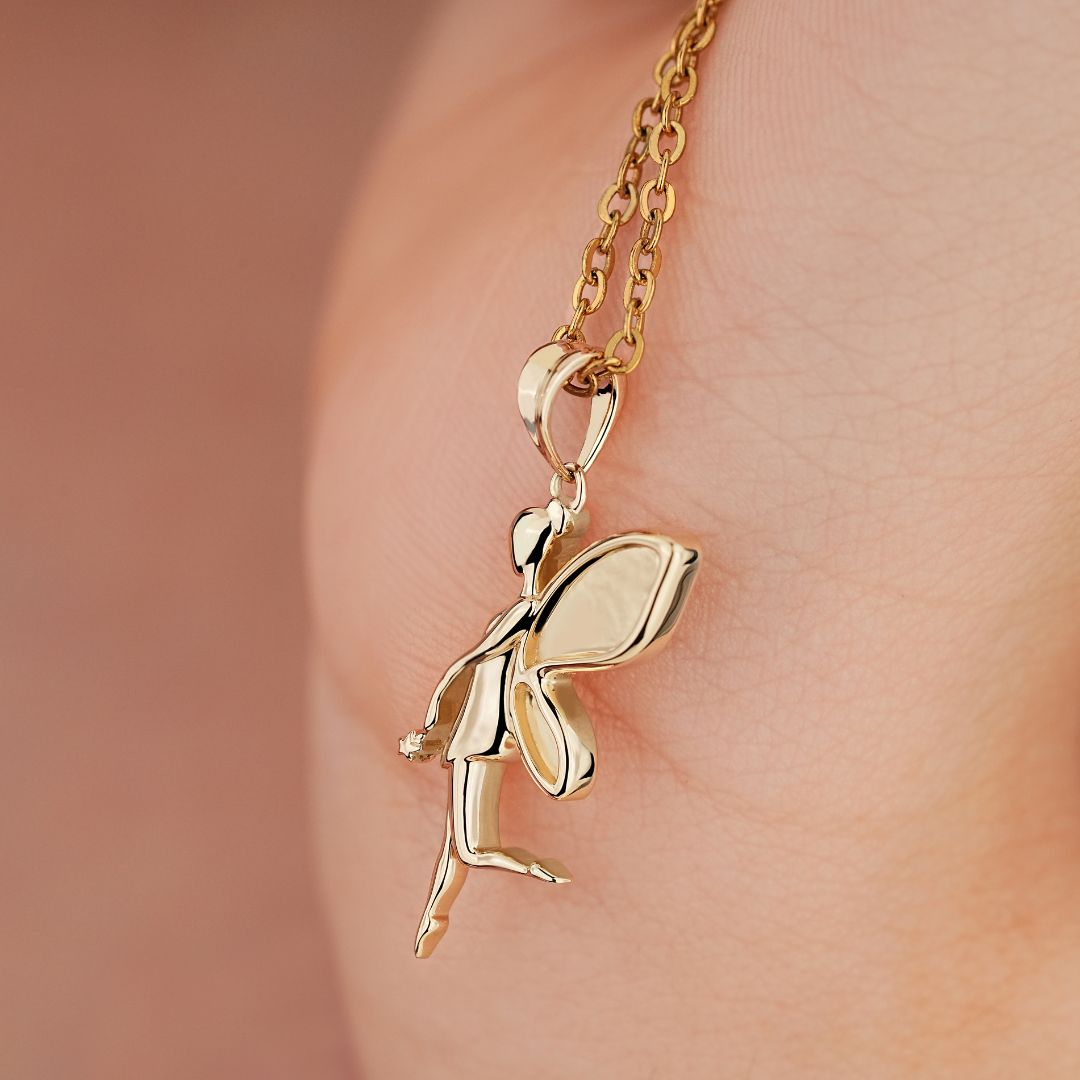 Fairy Pendant in Figural Design with Single Bail Style