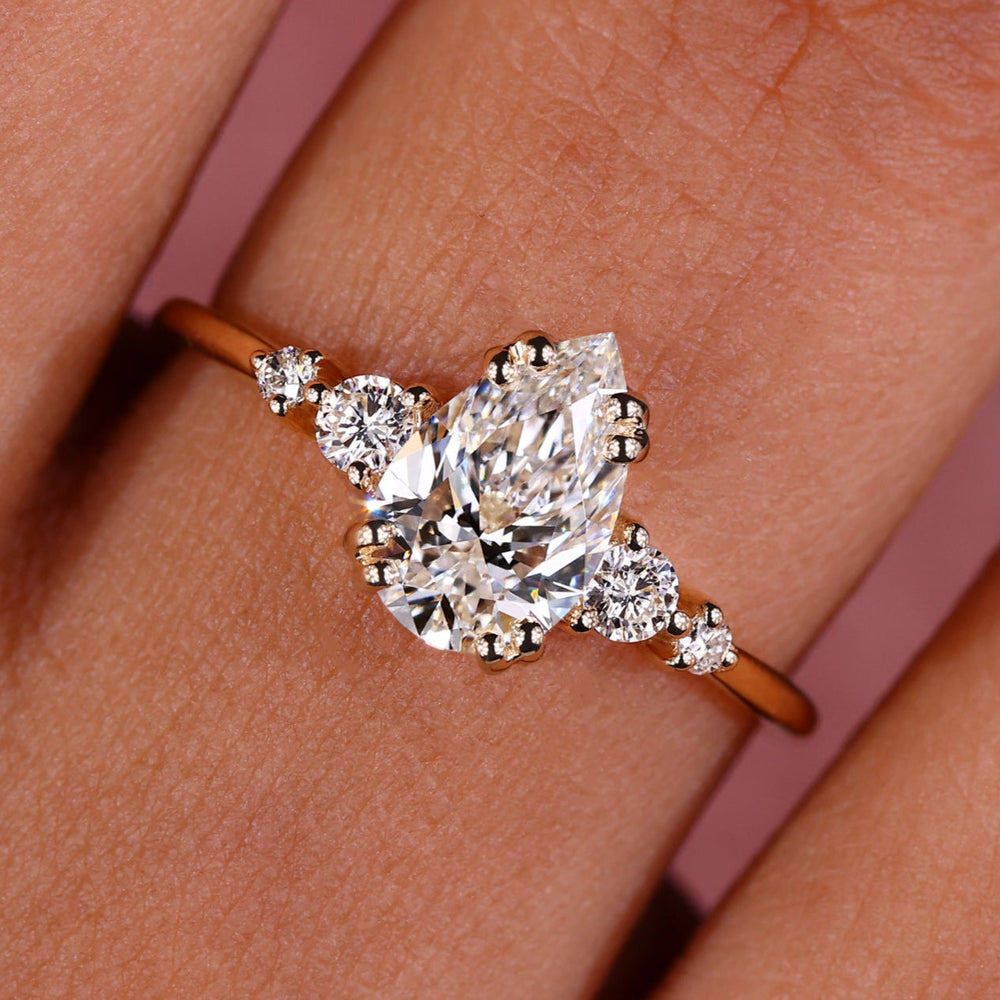 Elegant 5 Stone Diamond Ring crafted with Lab Grown Diamond and Muse Setting for timeless sophistication.

