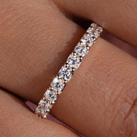 Round Diamond Eternity Band Yellow Gold