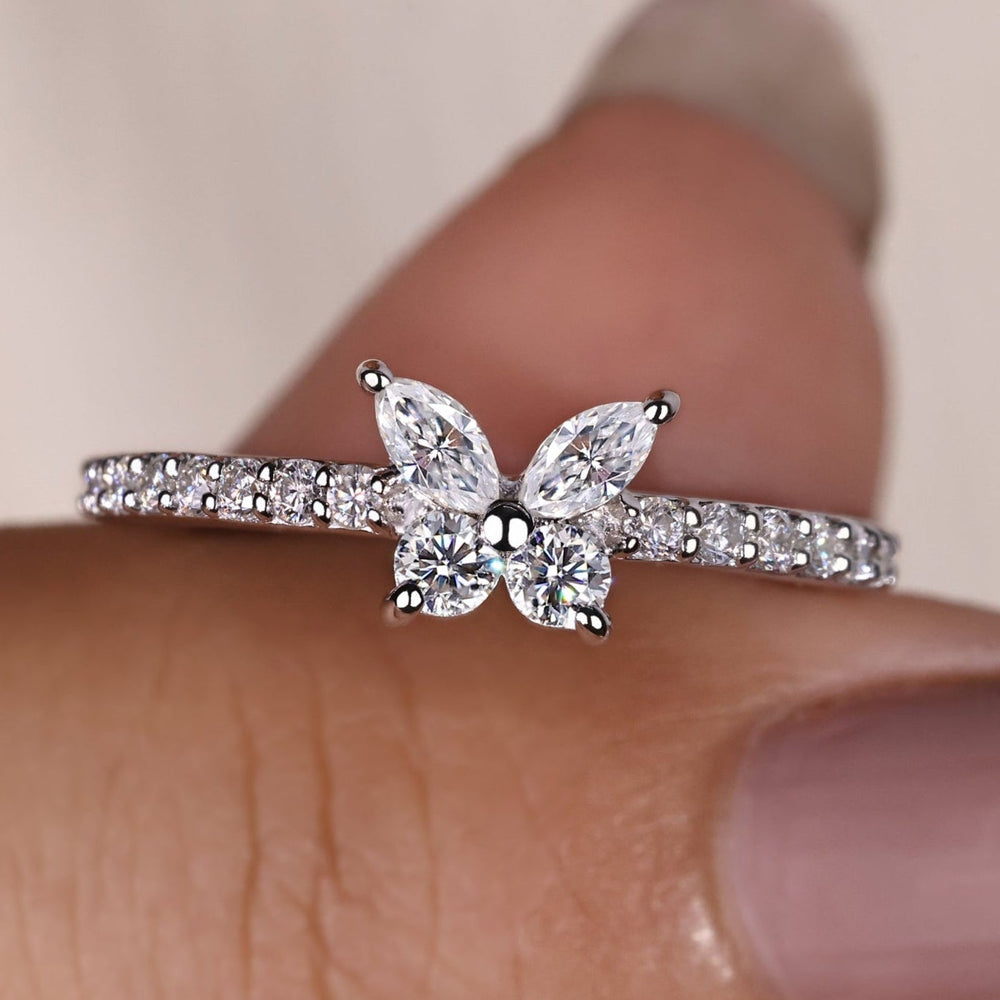 marquise engagement ring igi certified lab grown diamond
