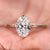 oval solitaire engagement ring, oval diamond ring, prong setting, handmade ring
