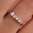 5 stone wedding band crafted for your special day.
