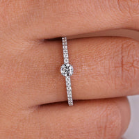 Round Engagement Ring - A Minimalist Dream