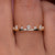 Round diamond band with a sleek and classic design.
