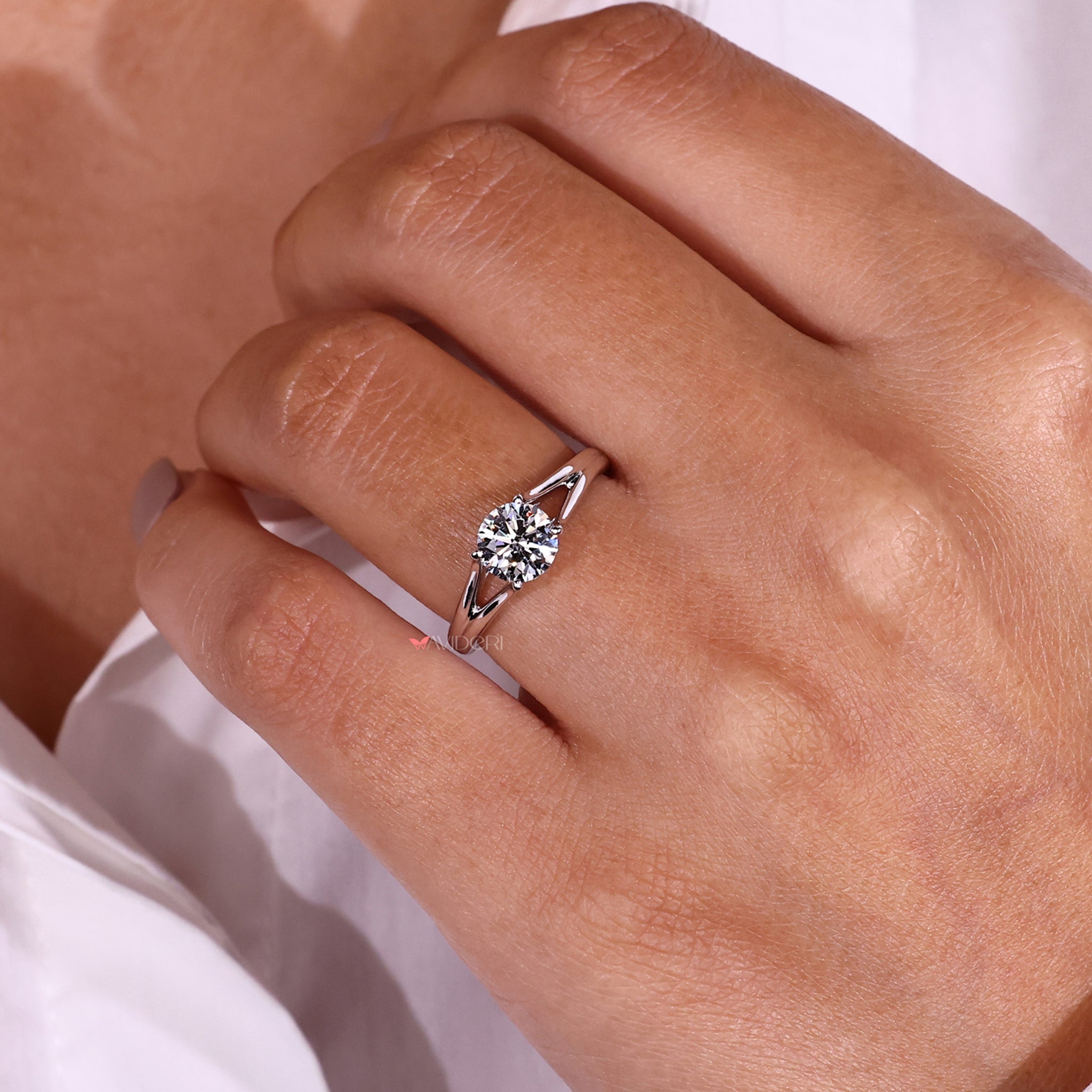 Diamond solitaire engagement ring with a stunning centerpiece for a 
beautiful expression of love