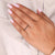 yellow gold band wedding with a round eternity band for a classic look.
