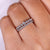 Round Diamond Wedding Band In Double Row Pave Set