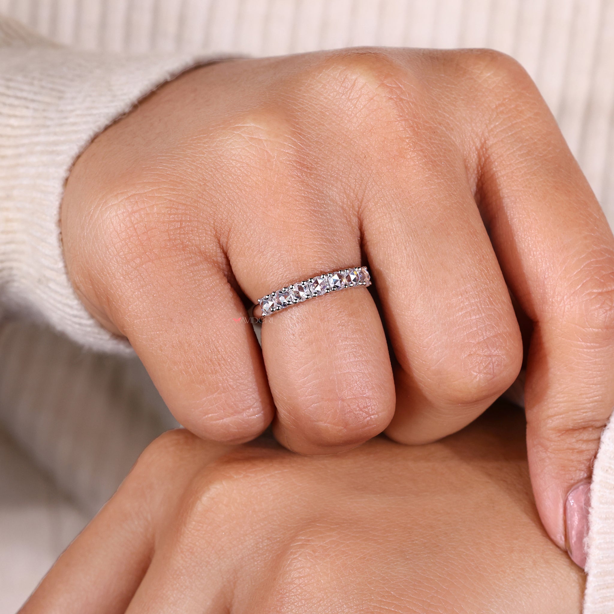 Stunning Rose Cut Diamond set in a unique and classic design.
