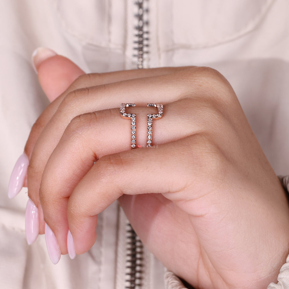 Lab grown diamond enhancer band handmade.
