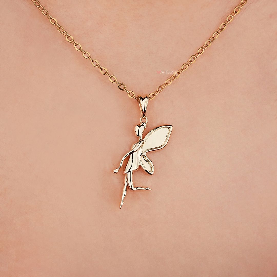 Fairy Pendant in Figural Design with Single Bail Style