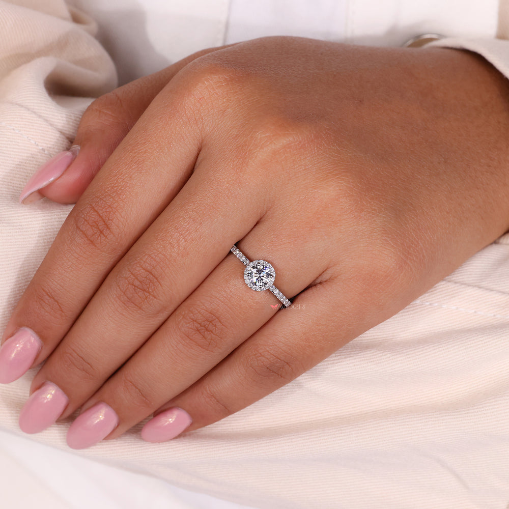 4 prong ring, lab grown diamond, handmade jewelry
