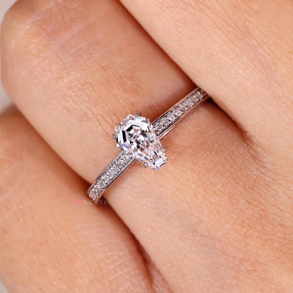 Handmade jewelry on a handmade ring design.