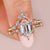 Hexagon step with marquise cut bridal set with IGI certified.