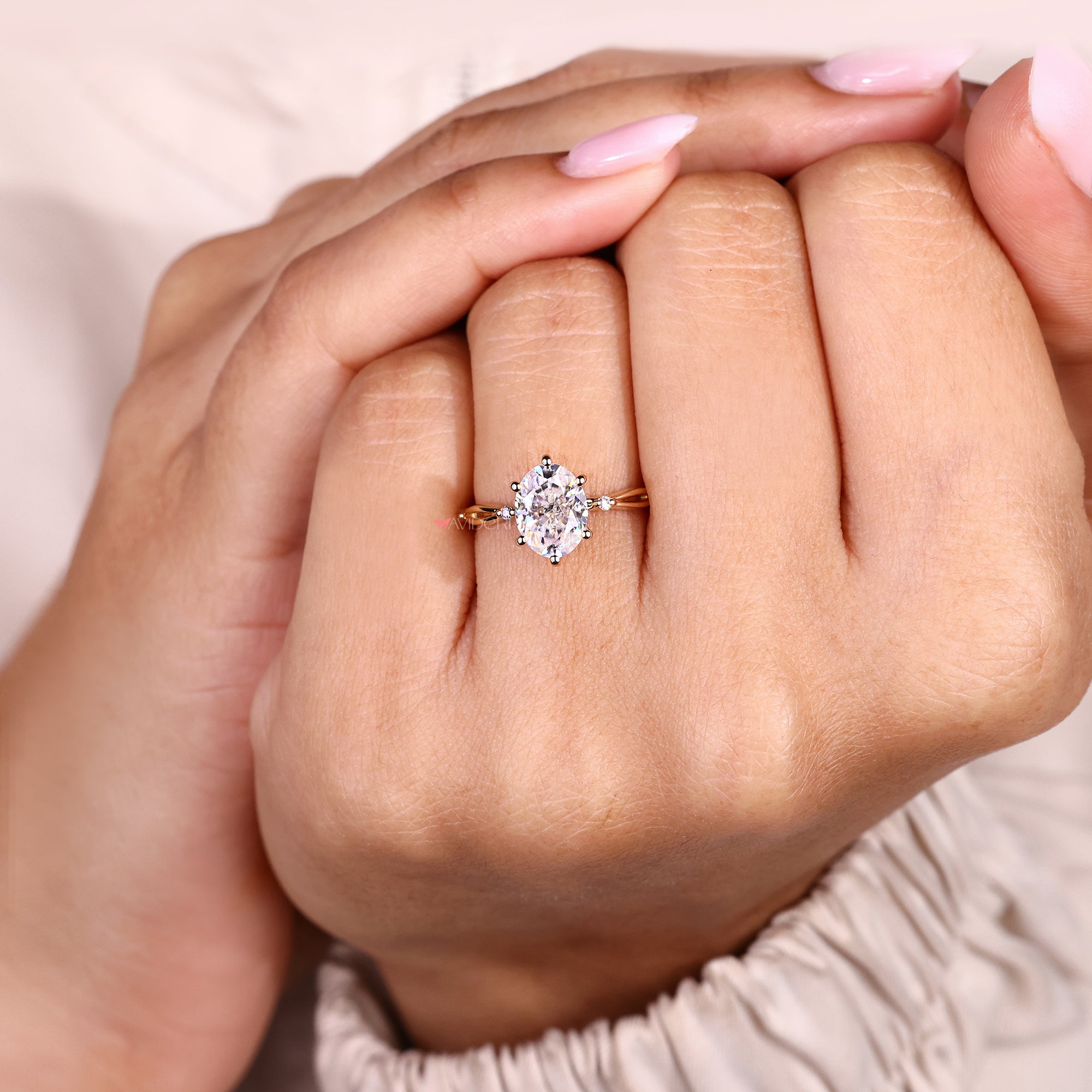 Infinity engagement ring band symbolizing eternal love.