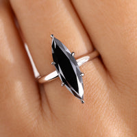 Solitaire Setting Marquise Cut Engagement Ring