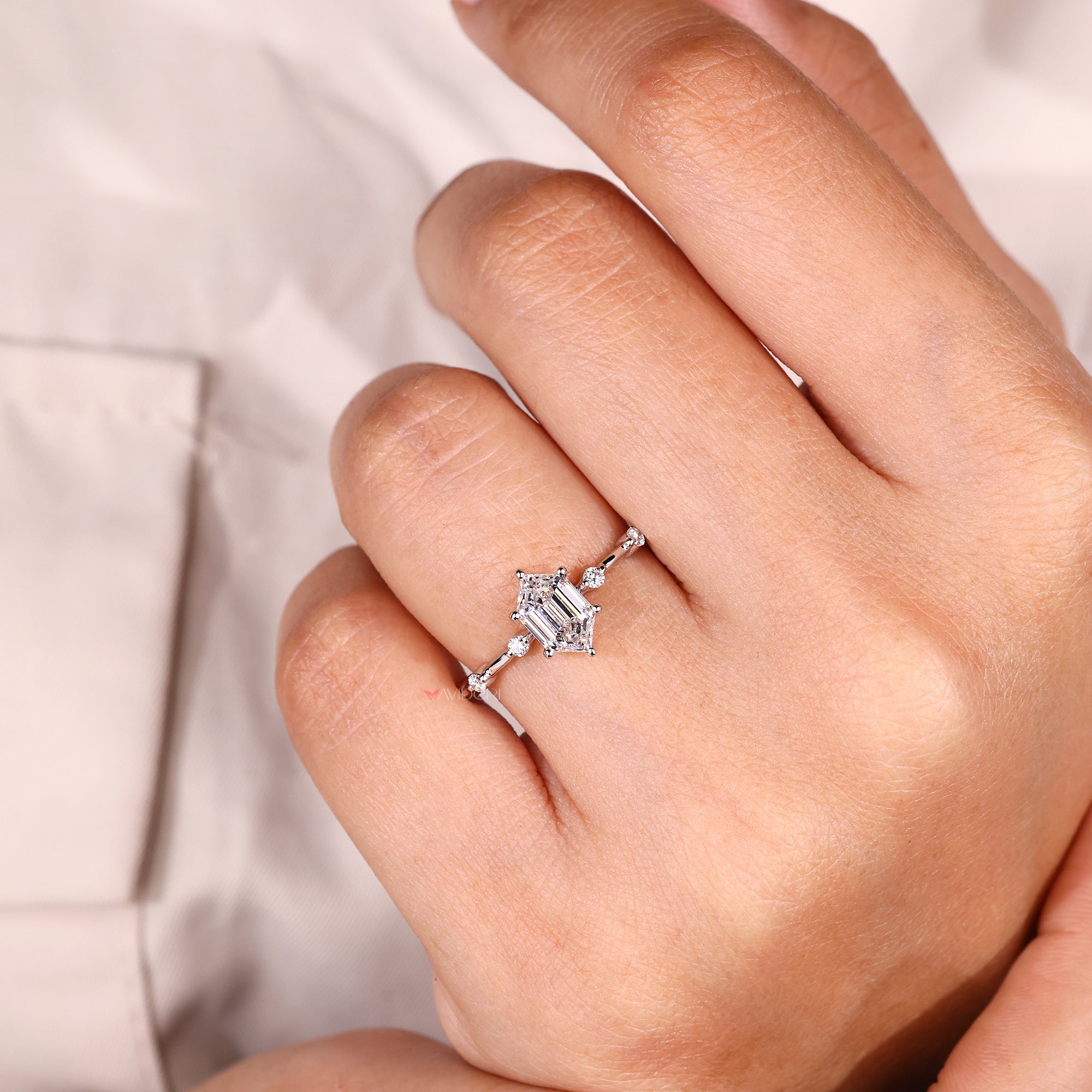 Handmade ring with handmade jewelry.