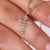White Gold Diamond Cross Pendant Marquise Cut