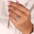 6 prong setting featuring a unique marquise diamond engagement ring.