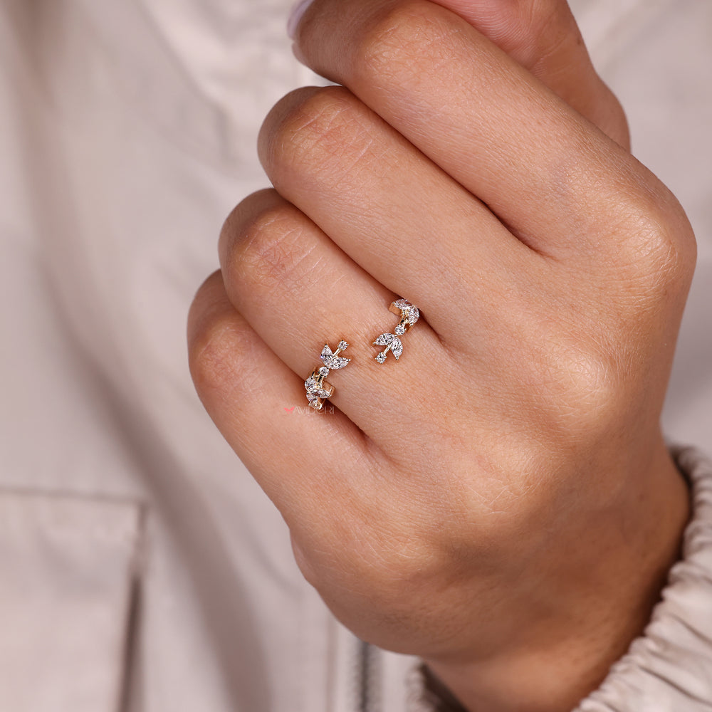 Handmade floral diamond enhancer band.
