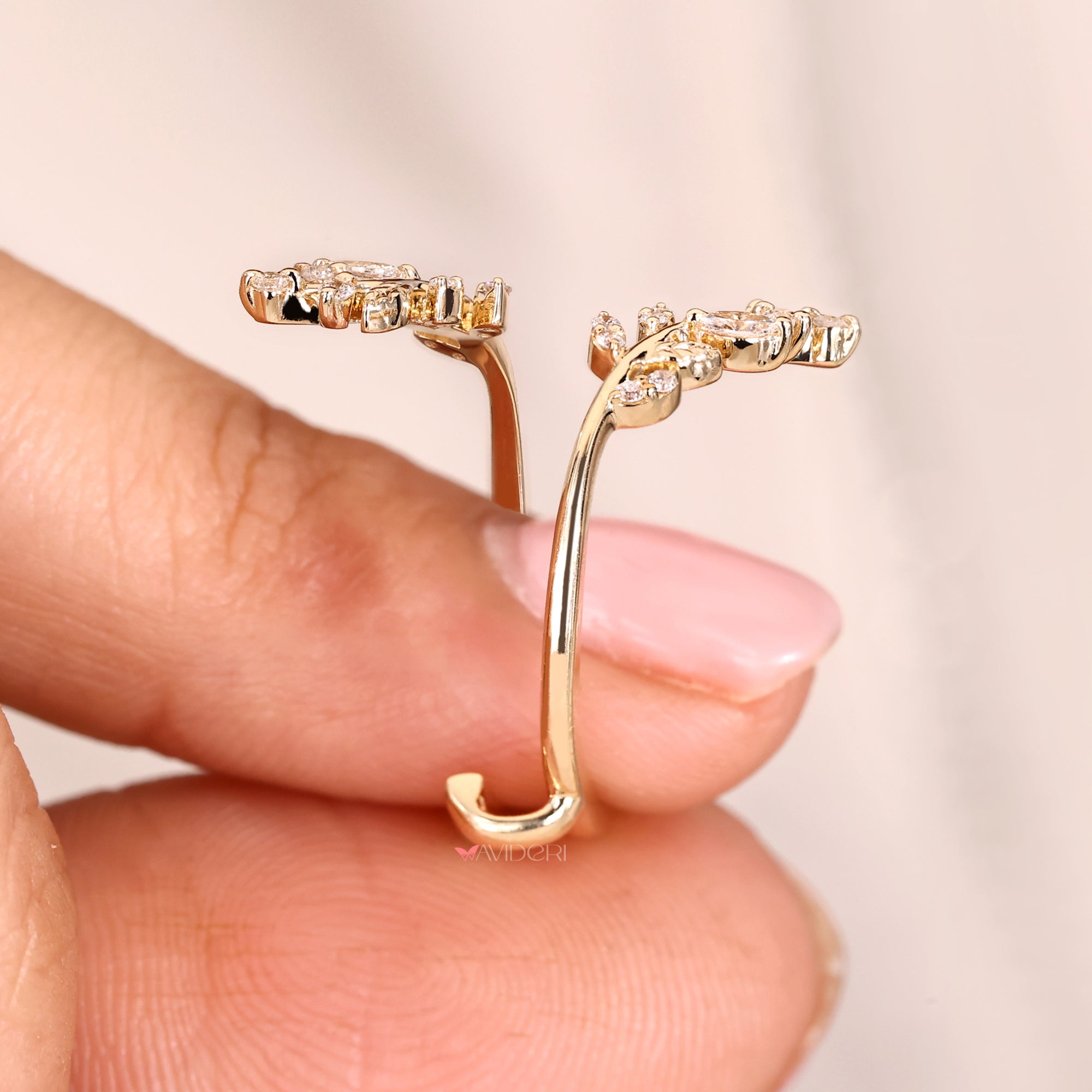 Custom wedding band with lab grown diamond.