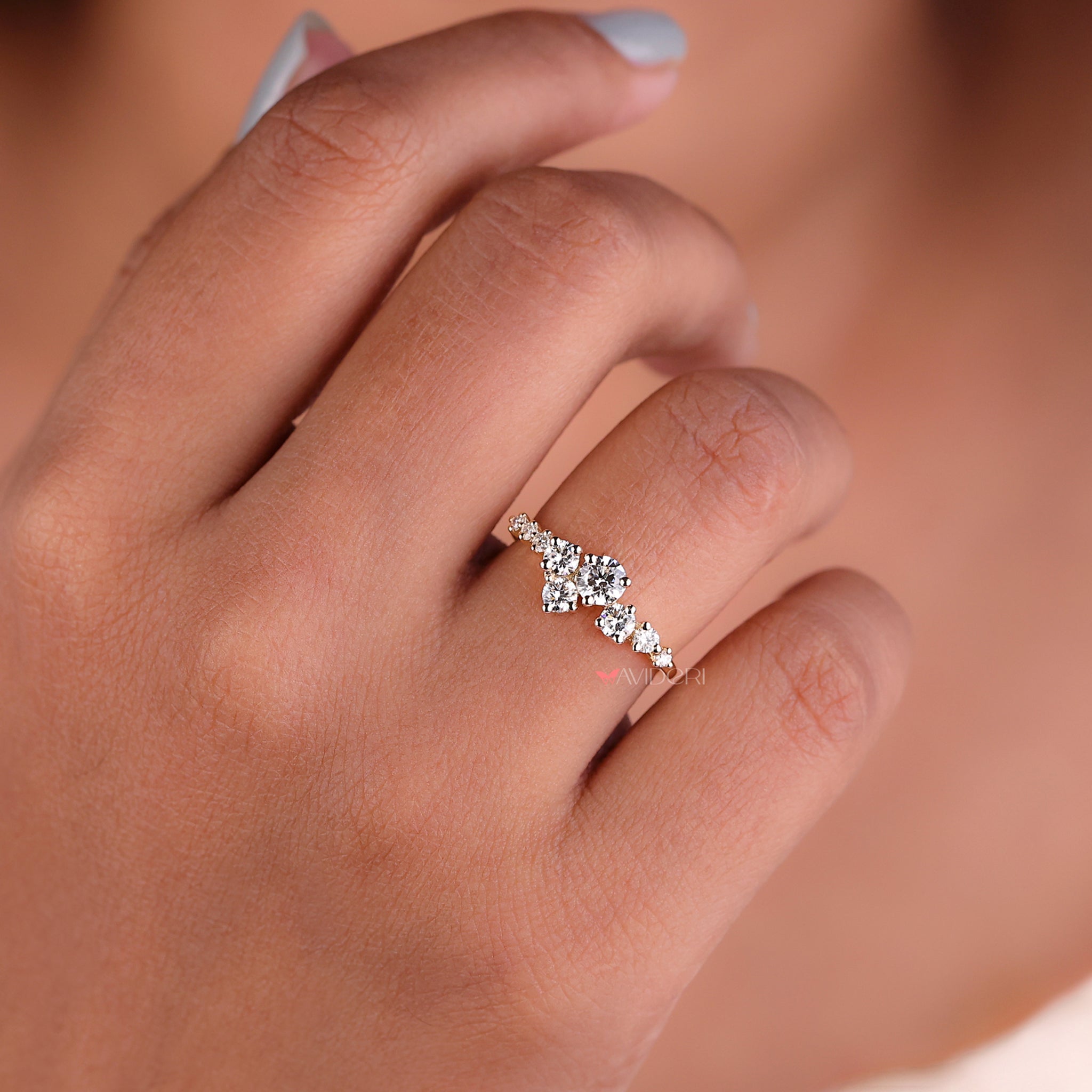 2 carat round diamond ring with an exquisite sparkle, perfect for making a bold statement.