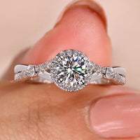 Halo Diamond Ring for Special Occasions
