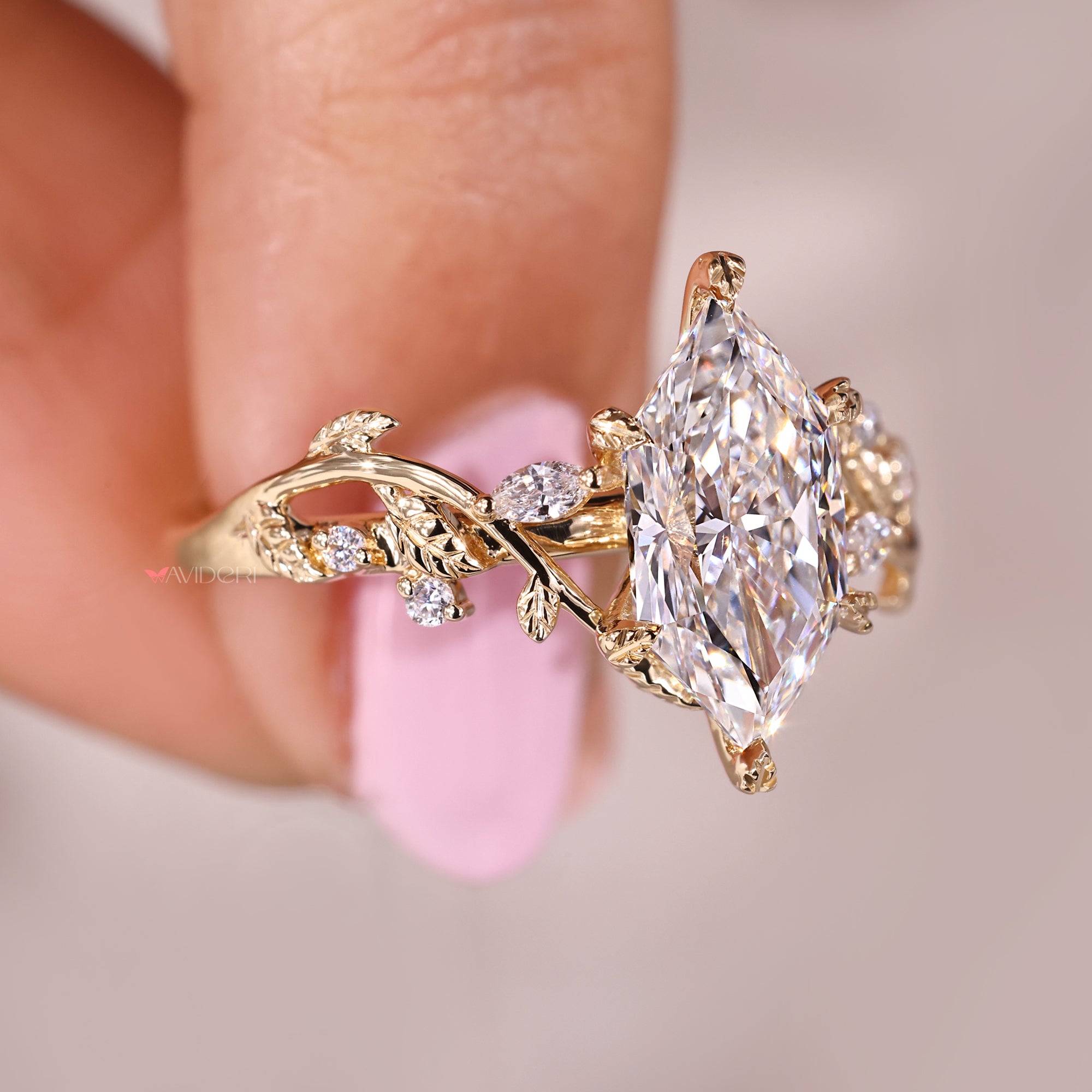Handmade jewelry in avideri engagement ring.