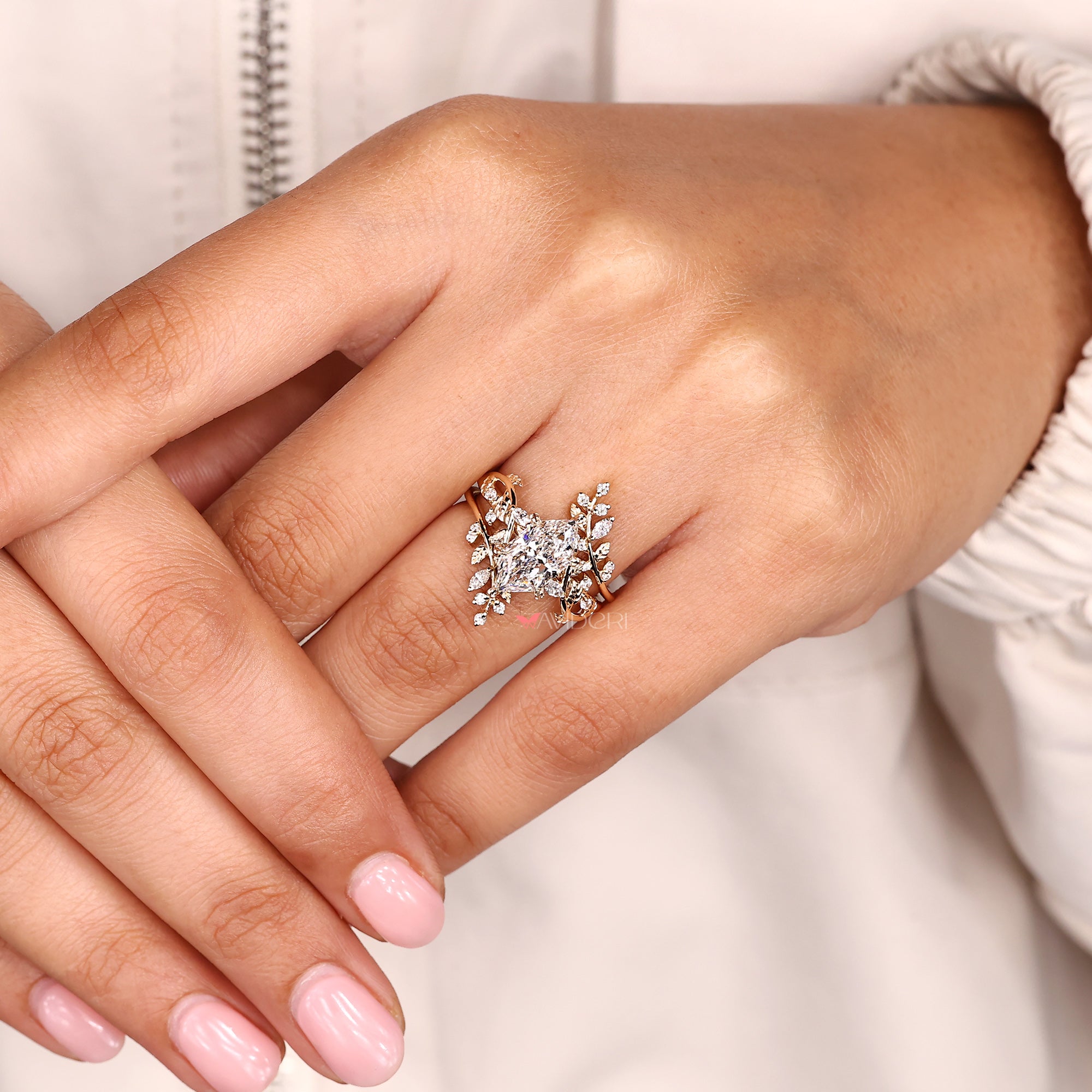 Handmade jewelry in handmade bridal set.