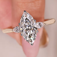 Marquise Diamond Ring With Cathedral Setting
