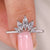 Marquise wedding band has a pointed diamond shape.