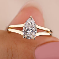 Pear Shape Diamond Ring