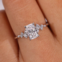 Cushion Cut Engagement Ring - Snowdrift