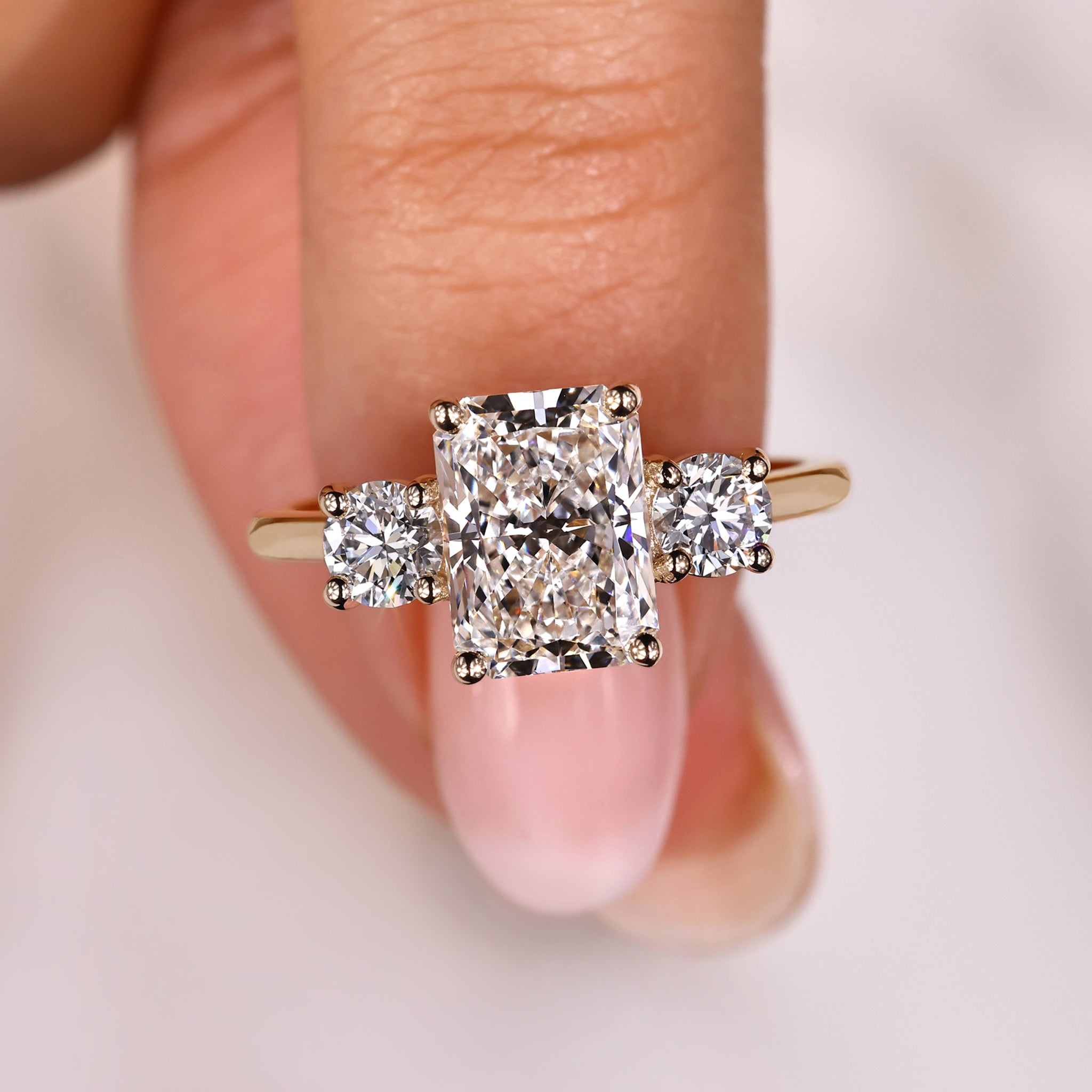 Stunning radiant cut diamond ring for timeless elegance
