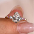 Elegant pear diamond ring with a timeless design and brilliant sparkle.
