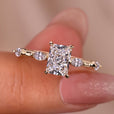 Radiant engagement ring with a brilliant design and timeless elegance.
