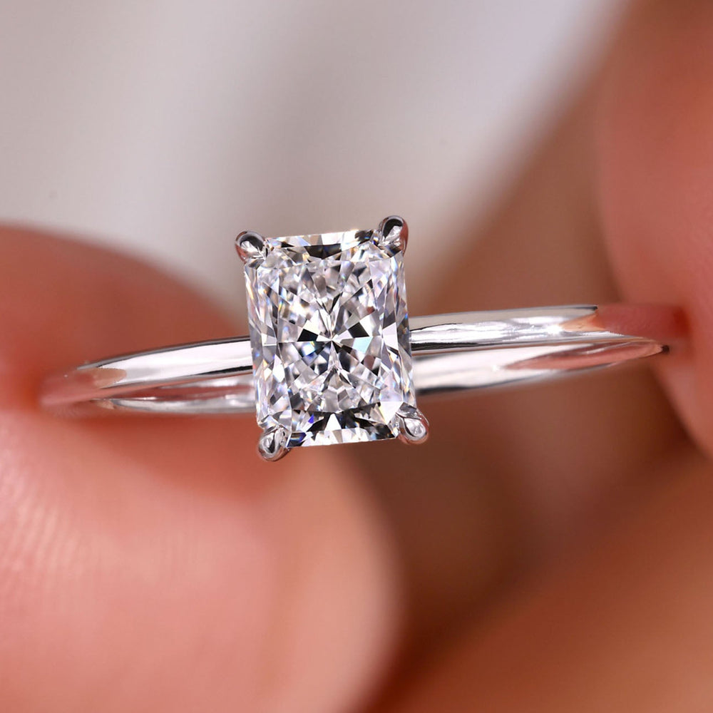 Elegant radiant engagement ring with a timeless design
