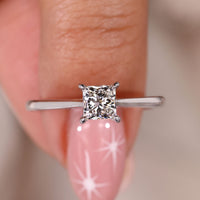 Princess Cut Diamond Ring - Solitaire