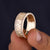 Mens pave wedding band reflects modern style with extra shine.
