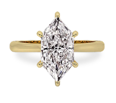 Moissanite Solitaire Engagement Rings by Avideri