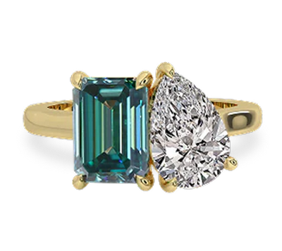 Toi Et Moi Moissanite Rings
