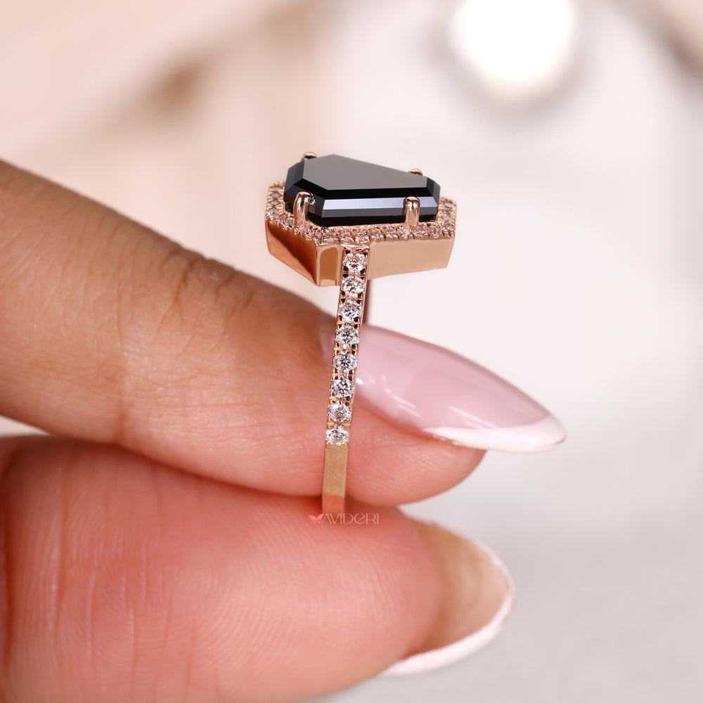 Elegant moissanite wedding ring perfect for your big day.
