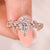 Nature inspired engagement ring with Dutch marquise ring.
