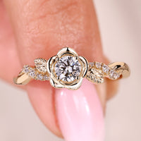 Flower Engagement Ring