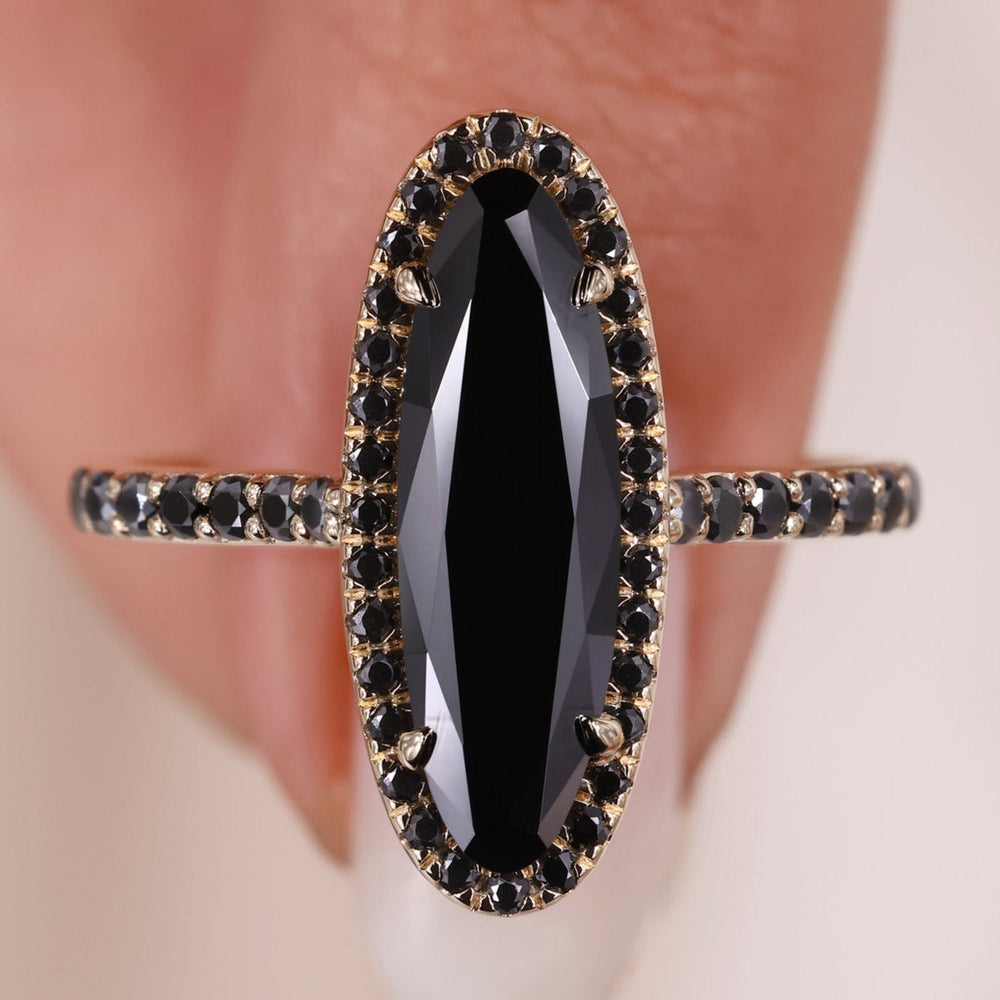 Oval moissanite ring, oval cut ring, handmade ring
