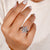 White gold wedding band with polished finish.
