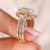 Round flush pave setting with 6 claw prong setting ring.