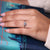 Pear Cut Engagement Ring with a stunning diamond in an east-west setting.