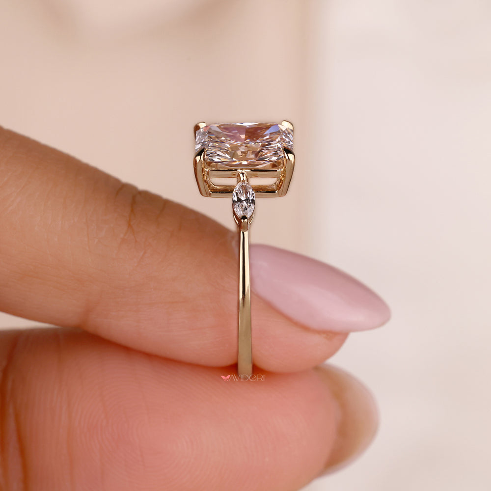 Tapered Shank Style ring offering a graceful and unique design for engagements.
